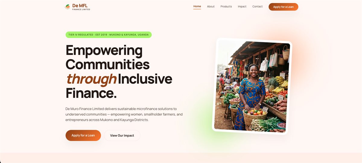 De Muro Finance Website Preview