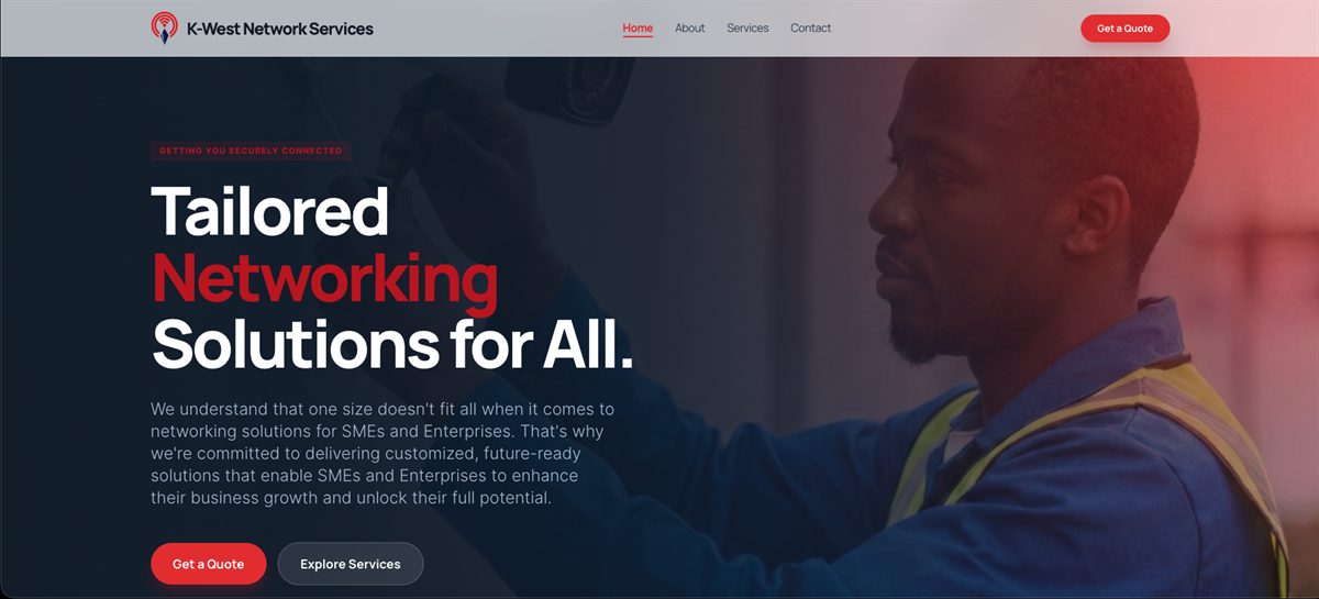 K-West Networks Website Preview