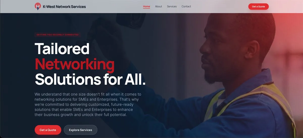 K-West Networks Website Preview